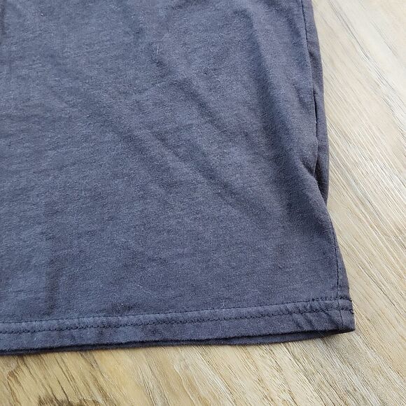 🔹️Cotton On Gray w/Sequined Happy Hangry Short Sleeve Top Medium - Picture 8 of 12